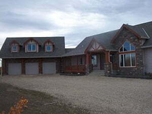 Custom home front elevation