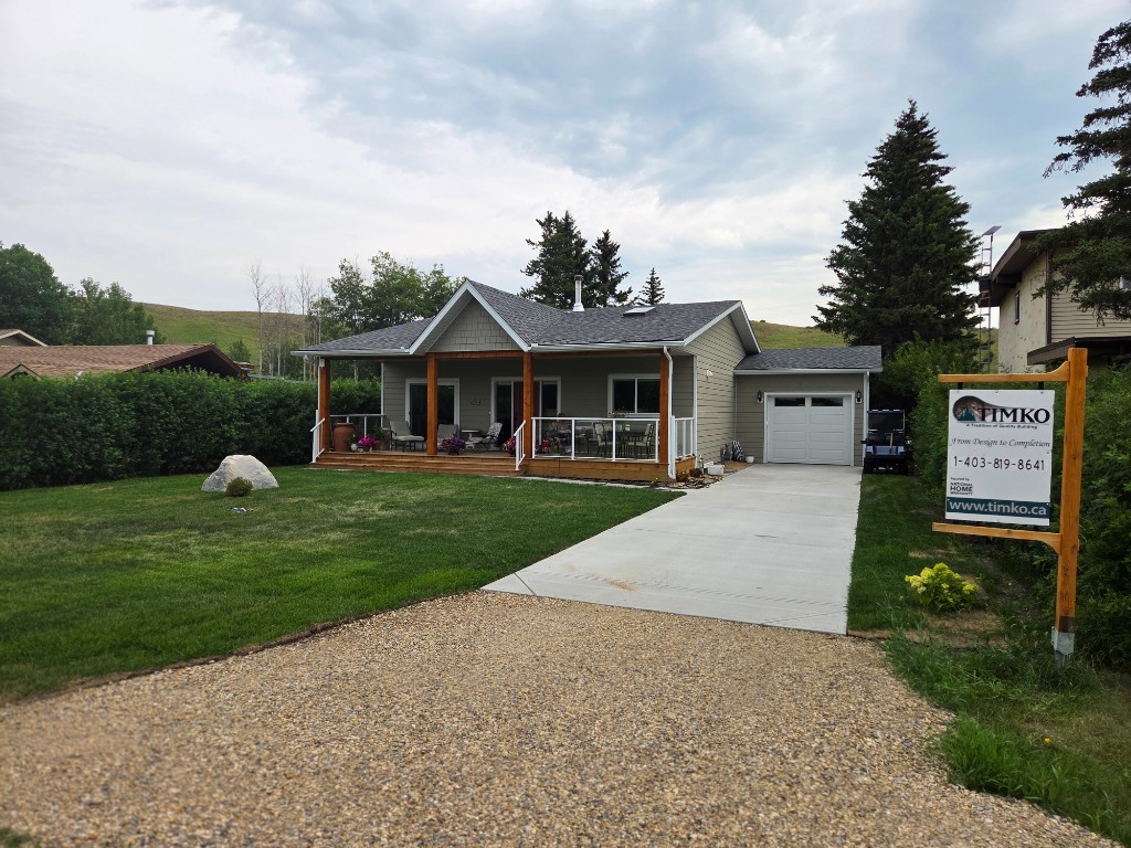 Recently completed Timko home with site signage